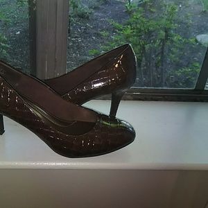 Comfort Plus Brown Snakeskin Heels 9